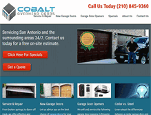 Tablet Screenshot of cobaltoverheaddoor.com